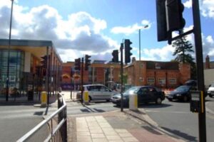 Traffic lights in Wood Street