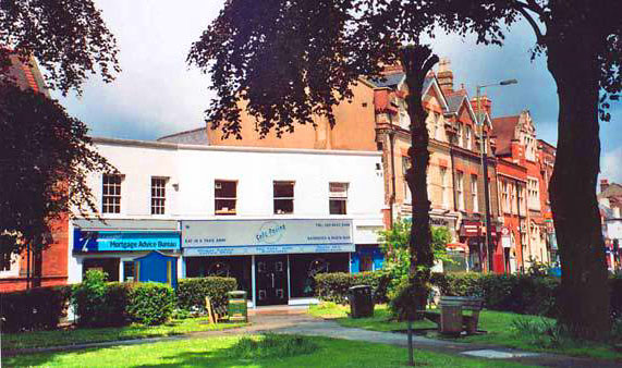 North West views onto High Street