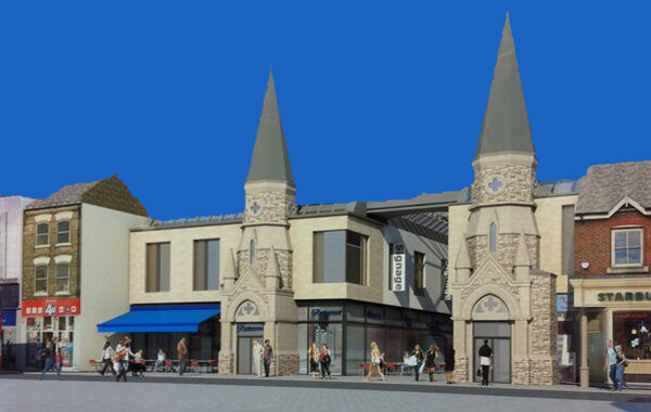 The Spires proposal with twin spires