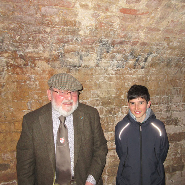 Emilio Rimini (13) learns about Barnet’s physic well from Mike Jordan