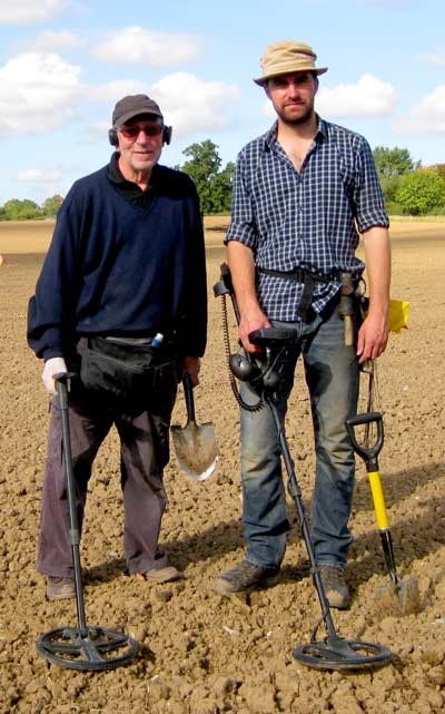 Sam Wilson (right) project supervisor with volunteer, Eric Weinrabe