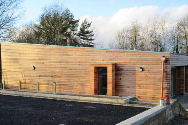 The New Environment Centre seen from the car park