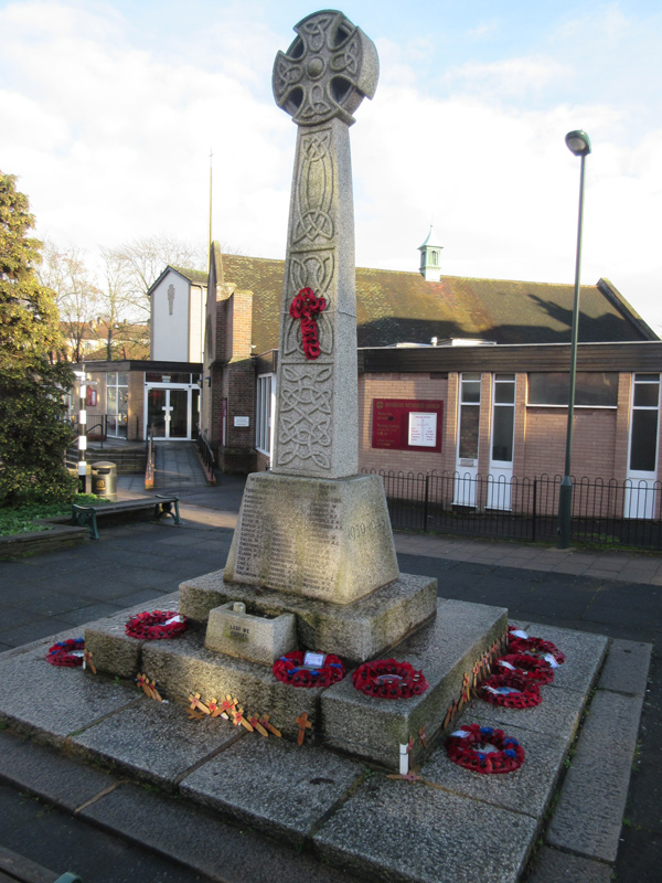 East Barnet war memorial – “an imposing Celtic cross”