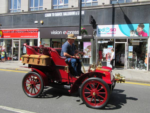 Classic car show on the High Street