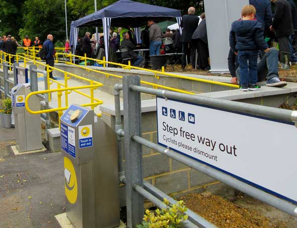  Hadley Wood Station’s step free access was opened in May after a long campaign by the local rail user group