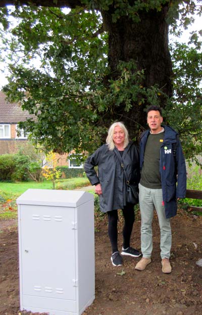 Judy Ross and Simon Cohen both tried without success to halt the excavations under the 250-year-oak tree