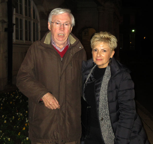 Gordon Massey with Gail Laser who co-ordinated the Chipping Barnet Town Team’s presentation in favour of Premier Inn