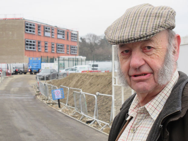 Footballing memories for Robin Fell, life-time Barnet supporter, on visiting the nearly-completed Ark Academy school on the site of Underhill stadium