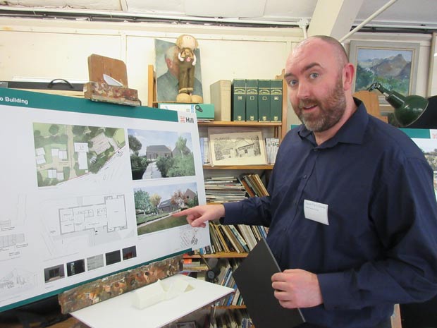 Architect Daniel Parry-Davies says the new community building with a studio and work space for Barnet’s artists and beekeepers will reflect an agricultural landscape in the new development adjoining Whalebones.