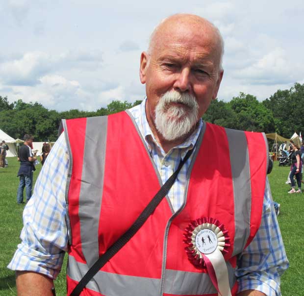 Bob Burstow, chair of the Barnet Medieval Festival Committee