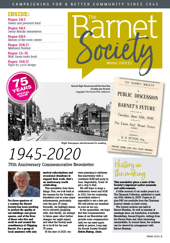 1945-2020 75th Anniversary Newsletter (Winter 2020)