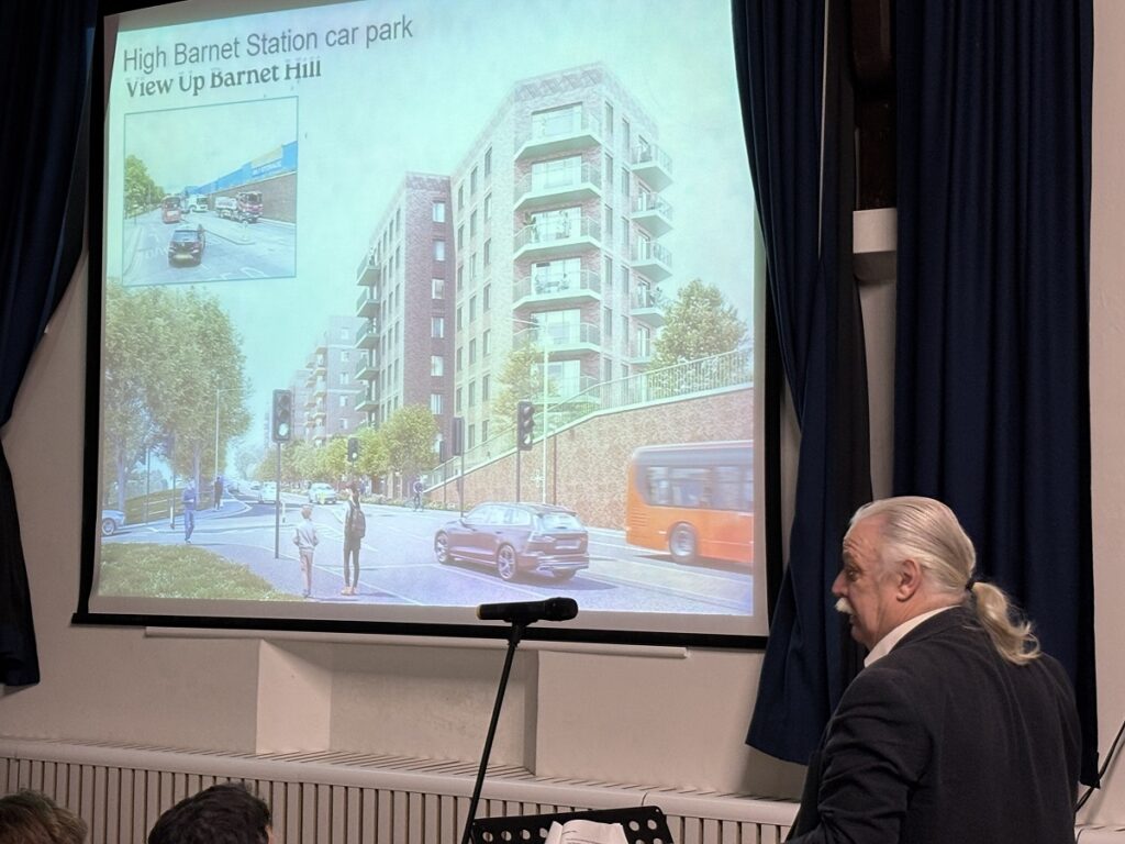 MP says Barnet’s councillors should take final decisions on blocks of flats at High Barnet tube station car park and possible new football stadium  